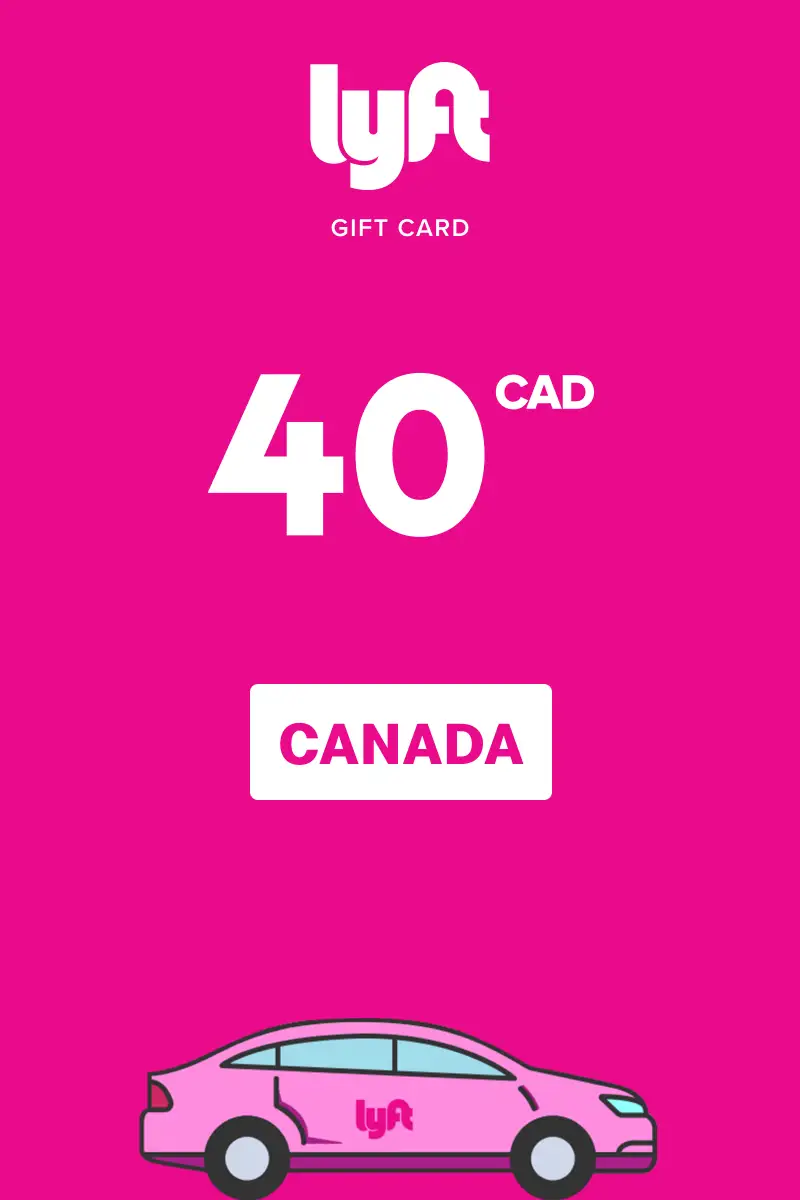 Lyft 40 CAD Gift Card (Canada) - Digital Key