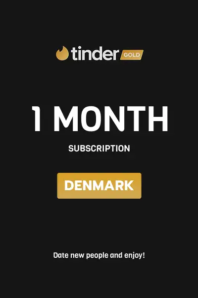 Tinder Gold 1 Month Subscription (Denmark) - Digital Key