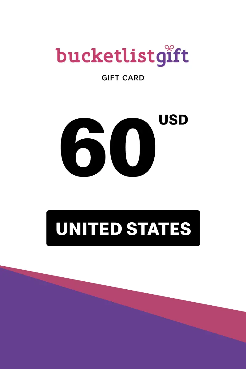 BucketlistGift 60 USD Gift Card (United States) - Digital Key