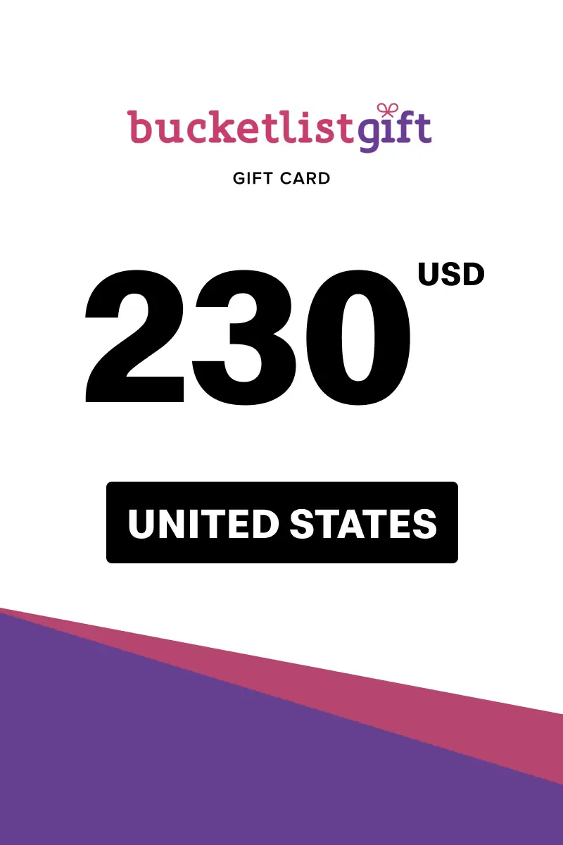 BucketlistGift 230 USD Gift Card (United States) - Digital Key