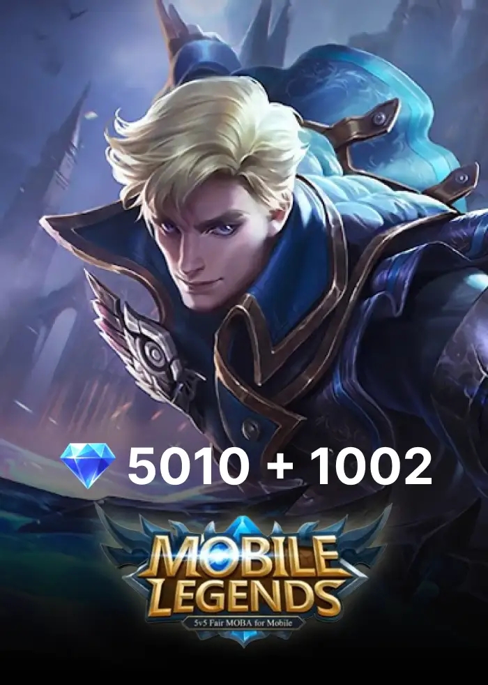 Mobile Legends: Bang Bang - 5010 + 1002 Diamonds