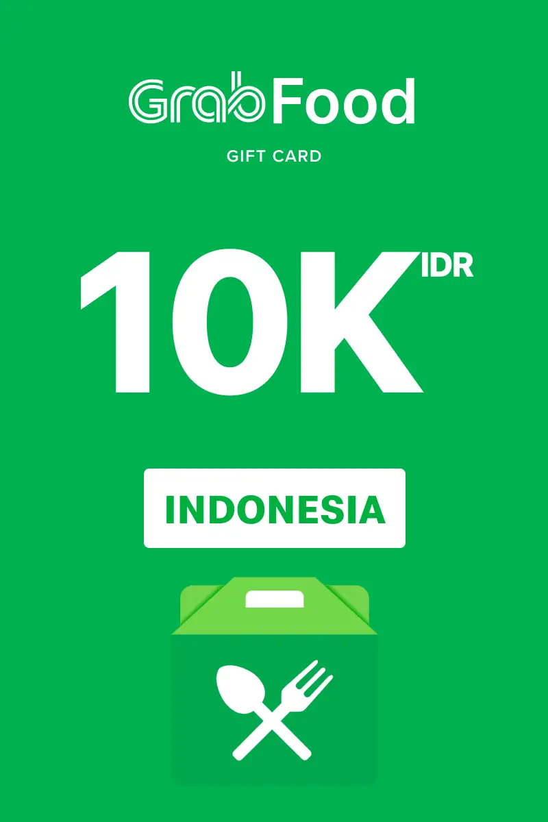 Grab Food 10000 IDR Gift Card (Indonesia) - Digital Key
