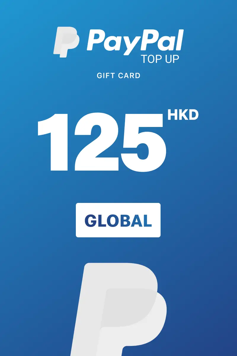 PayPal Instant Top Up 125 HKD Gift Card (Global) - Digital Key