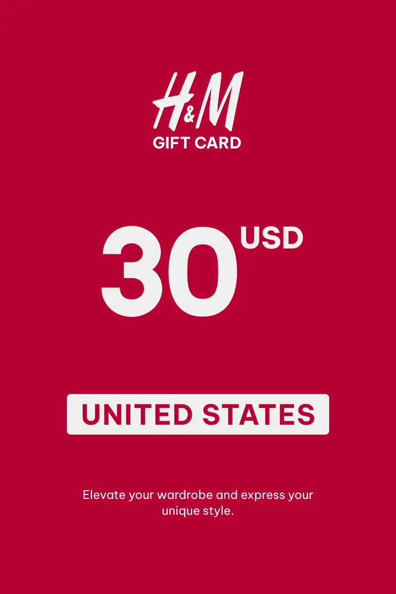HandM 30 USD Gift Card (United States) - Digital Key