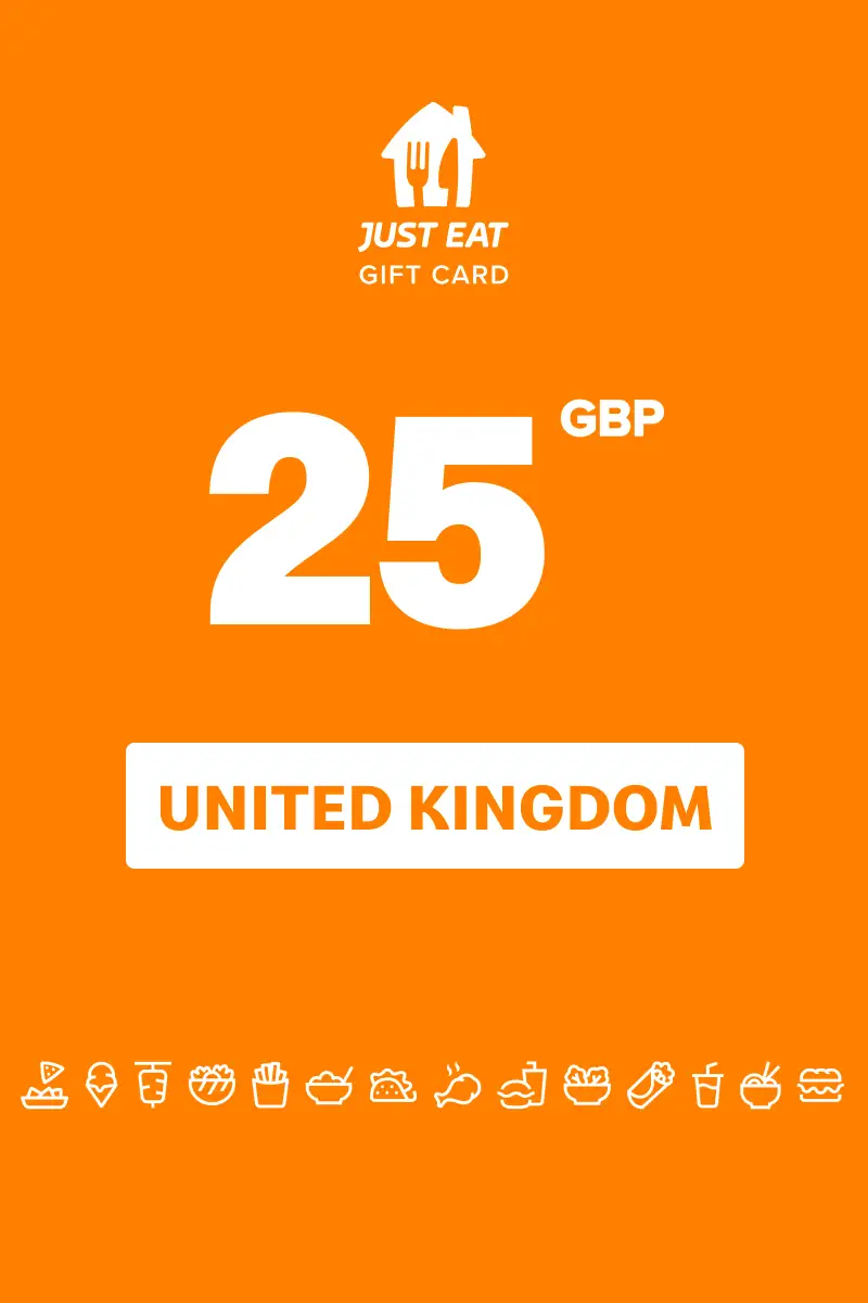 Just Eat 25 GBP Gift Card (United Kingdom) - Digital Key