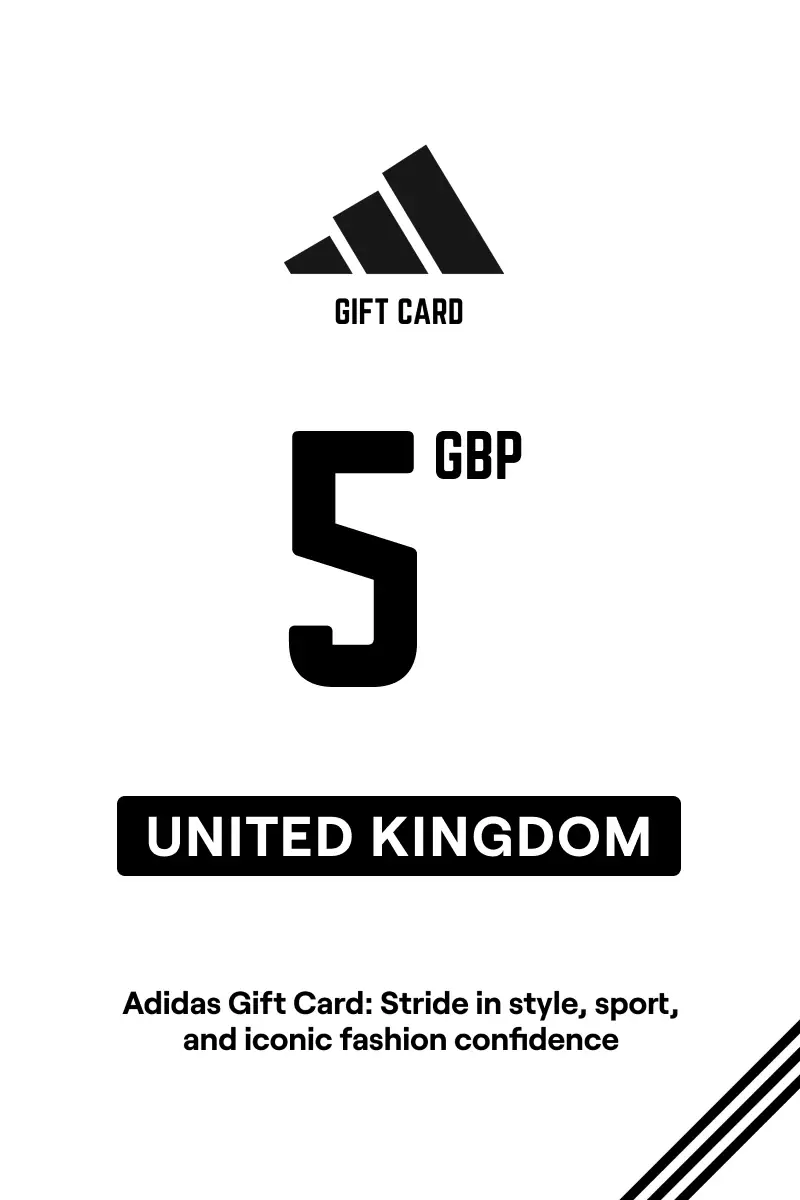 Adidas 5 GBP Gift Card (United Kingdom) - Digital Key
