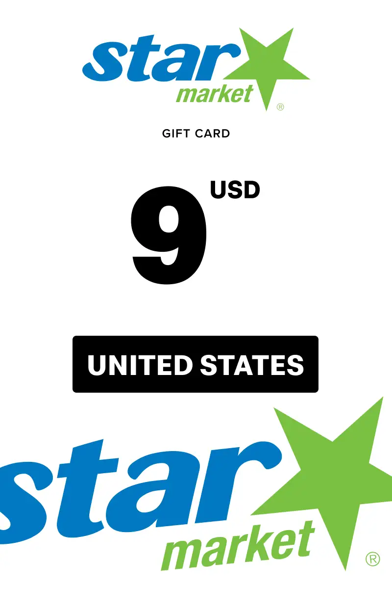 Star Market 9 USD Gift Card (United States) - Digital Key