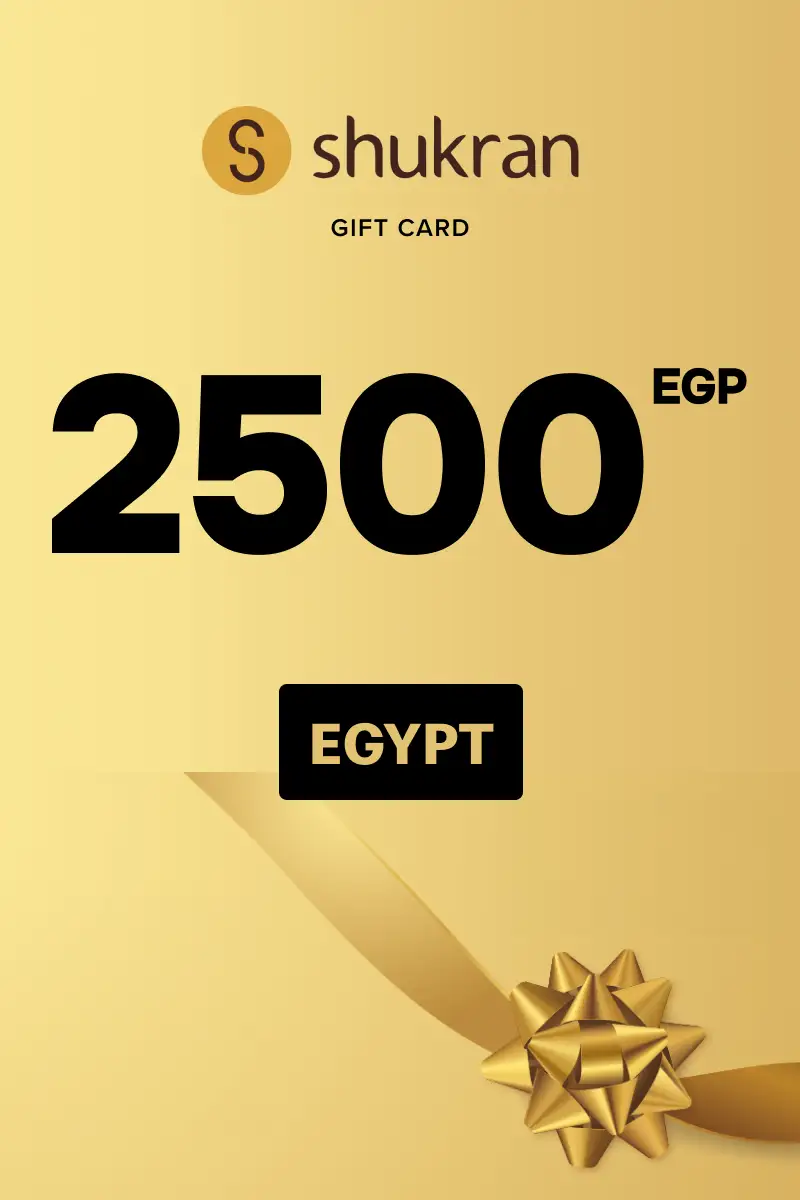 Shukran 2500 EGP Gift Card (Egypt) - Digital Key