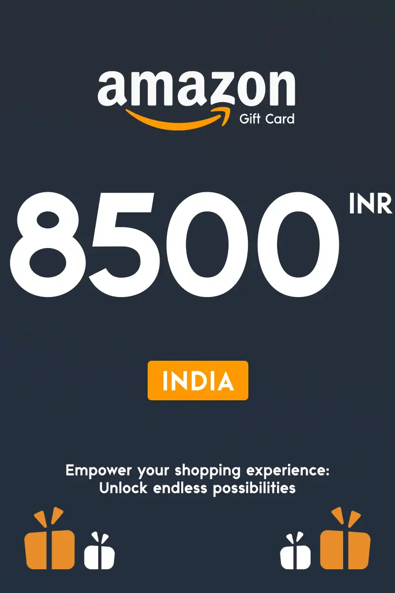 Amazon 8500 INR Gift Card (India) - Digital Key