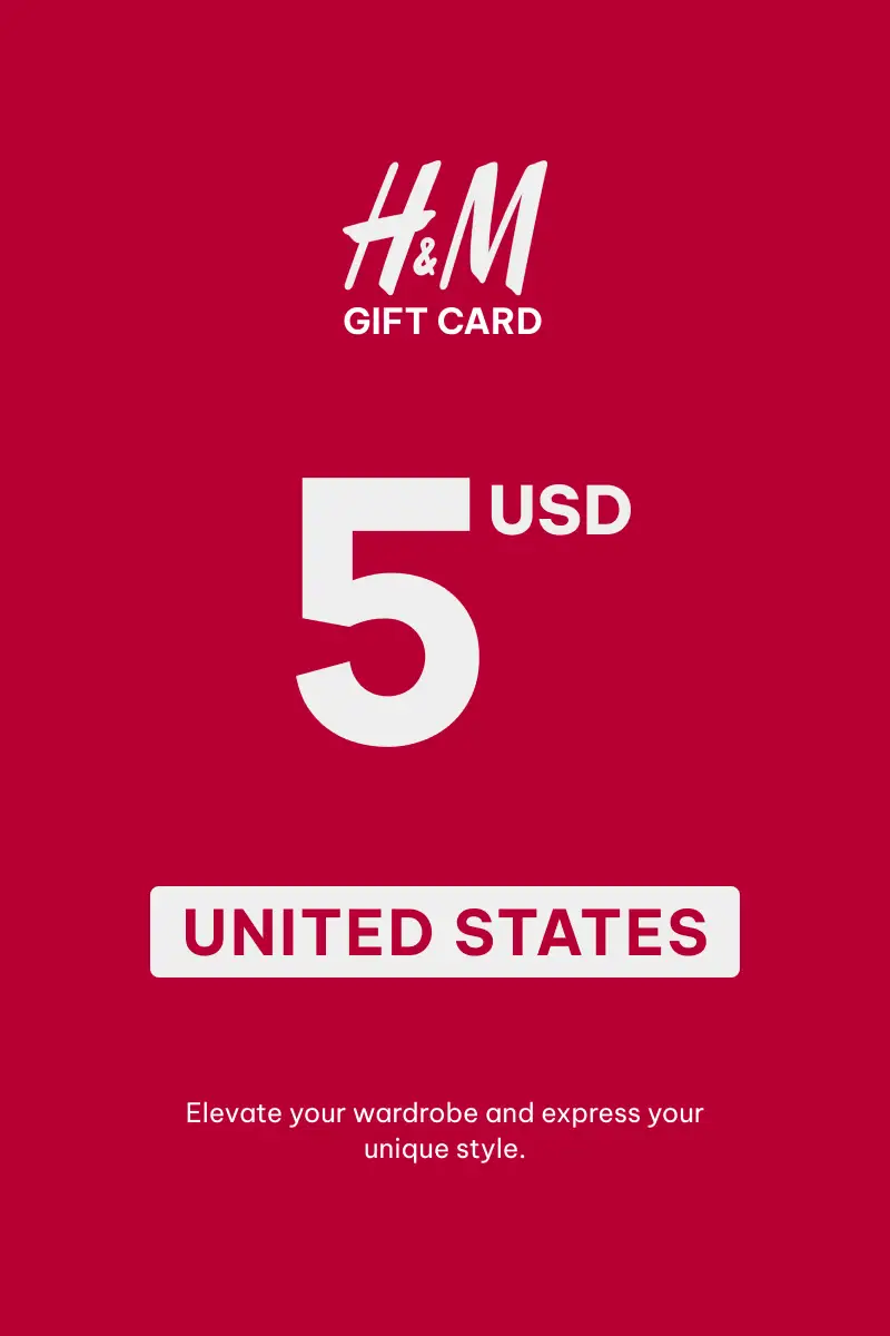HandM 5 USD Gift Card (United States) - Digital Key
