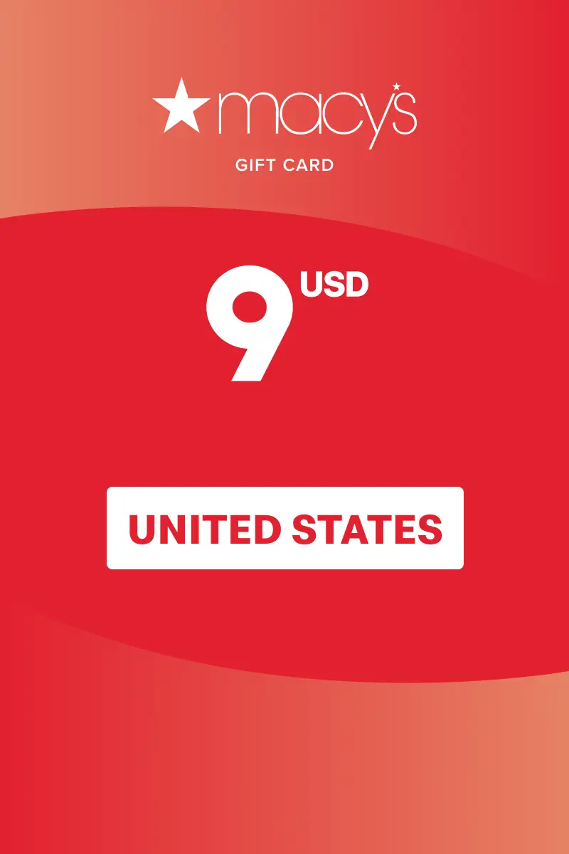 Macy's 9 USD Gift Card (United States) - Digital Key