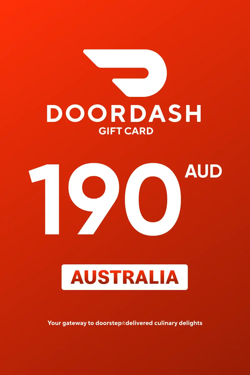 DoorDash 190 AUD Gift Card (Australia) - Digital Key