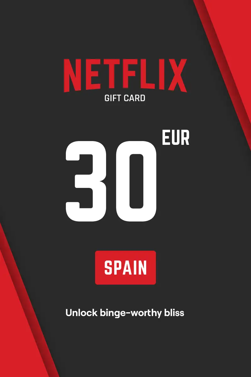 Netflix 30 EUR Gift Card (Spain) - Digital Key