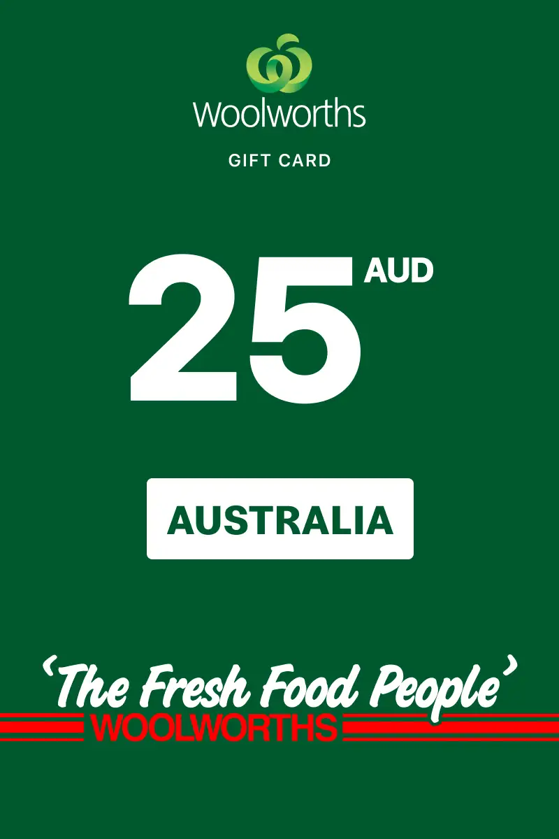 Woolworths Supermarket 25 AUD Gift Card (Australia) - Digital Key