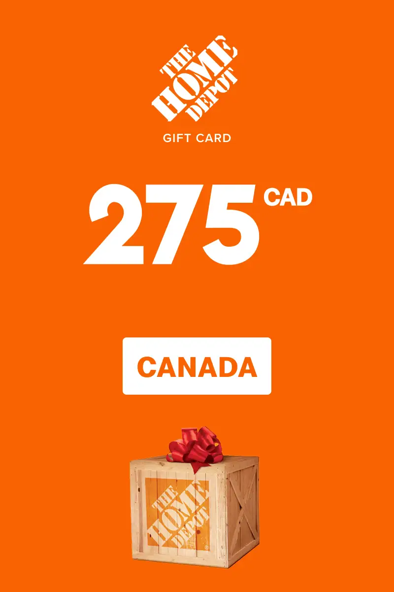 Home Depot 275 CAD Gift Card (Canada) - Digital Key