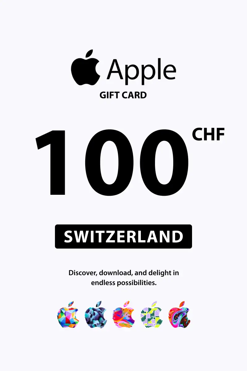 Apple 100 CHF Gift Card (Switzerland) - Digital Key