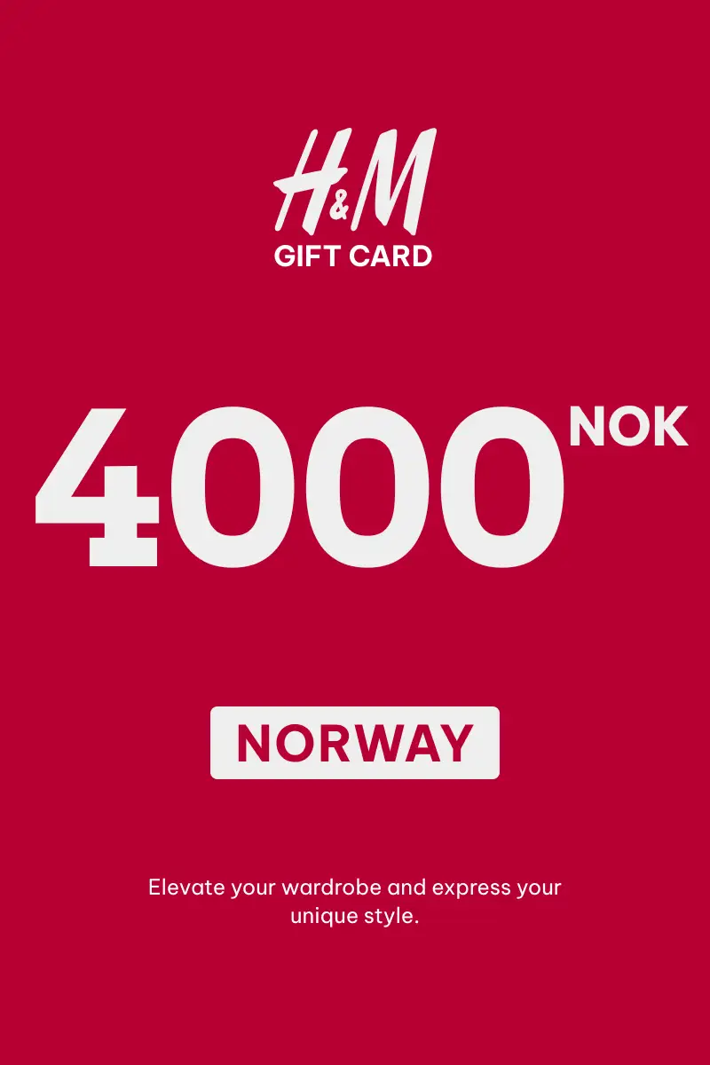 HandM 4000 NOK Gift Card (Norway) - Digital Key