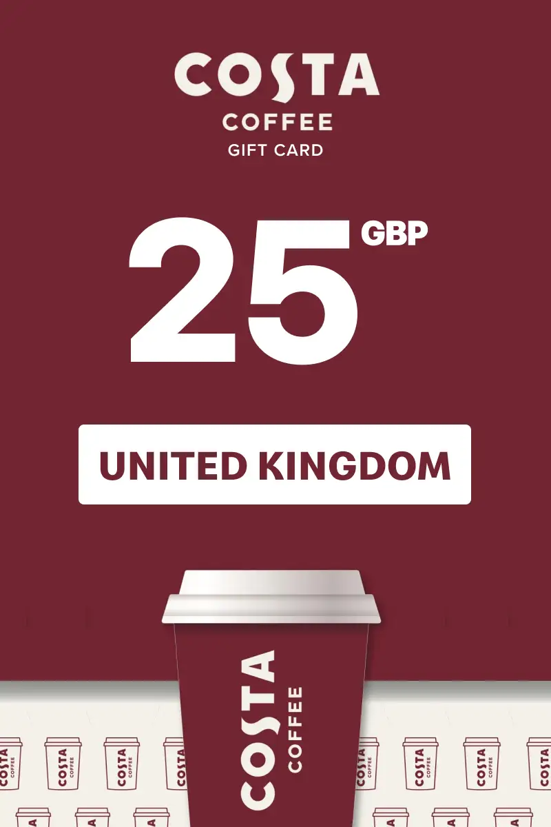 Costa Coffee 25 GBP Gift Card (United Kingdom) - Digital Key