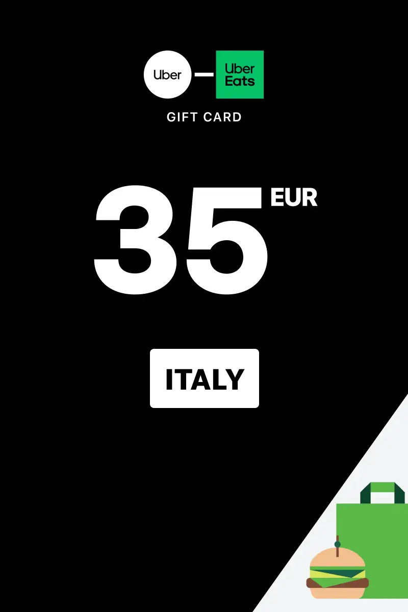 Uber Rides and Uber Eats 35 EUR Gift Card (Italy) - Digital Key