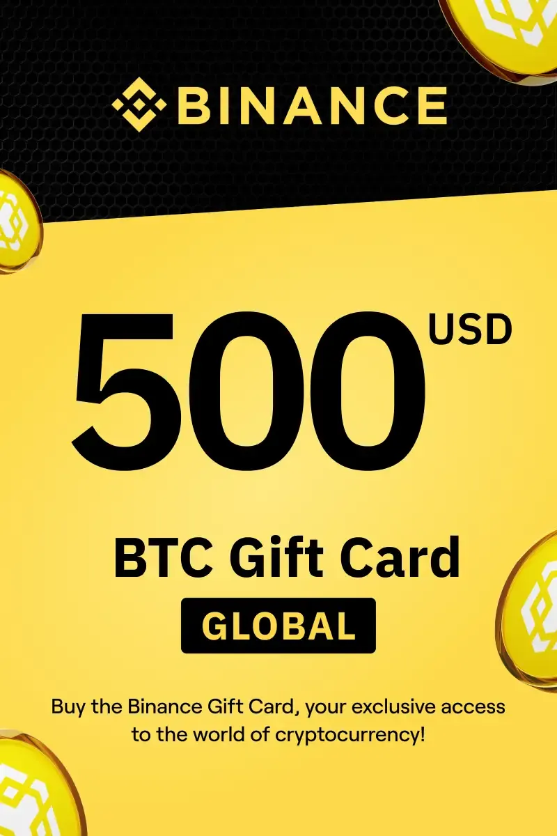 Buy Binance (BTC) 500 USD Gift Card (Global) - Digital Key