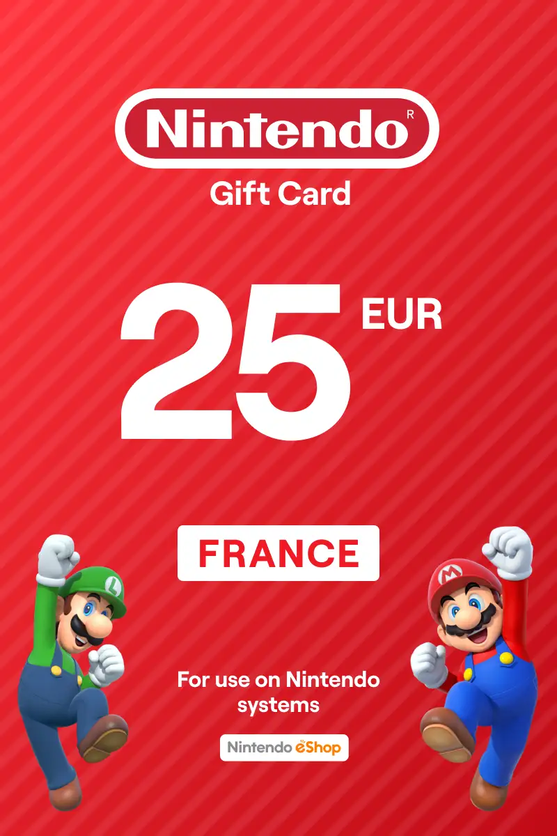 Nintendo eShop 25 EUR Gift Card (France) - Digital Key