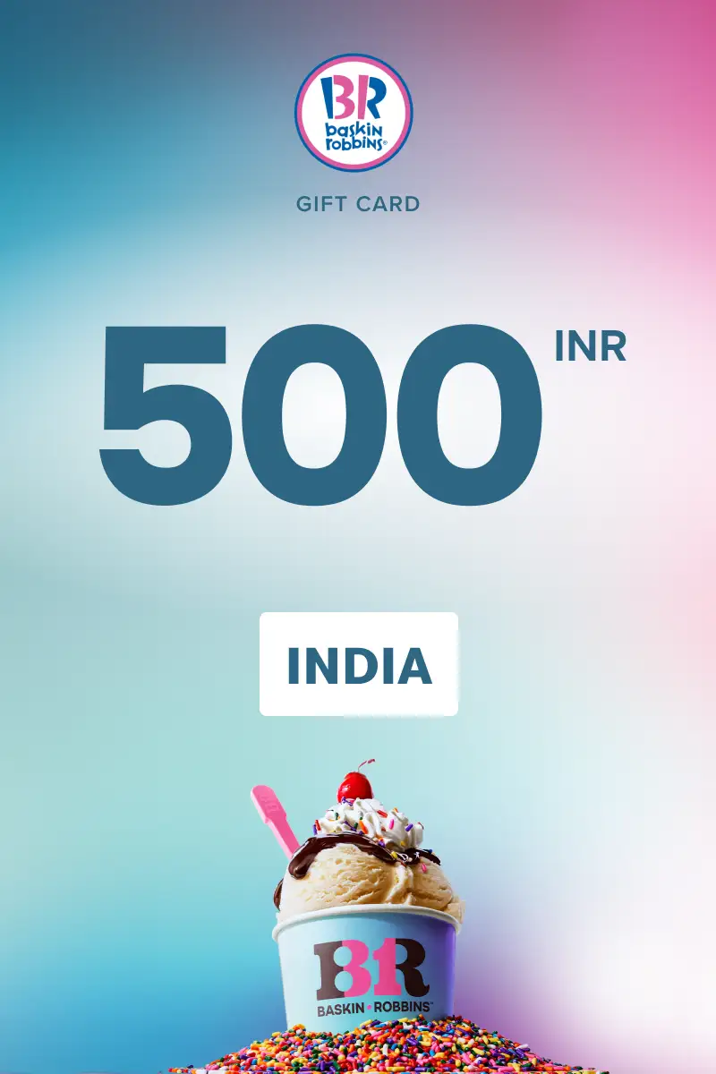 Baskin Robbins 500 INR Gift Card (India) - Digital Key