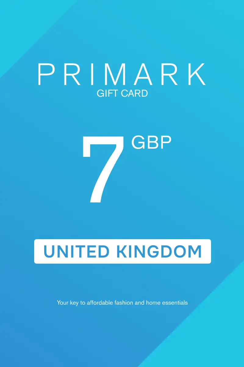 Primark 7 GBP Gift Card (United Kingdom) - Digital Key