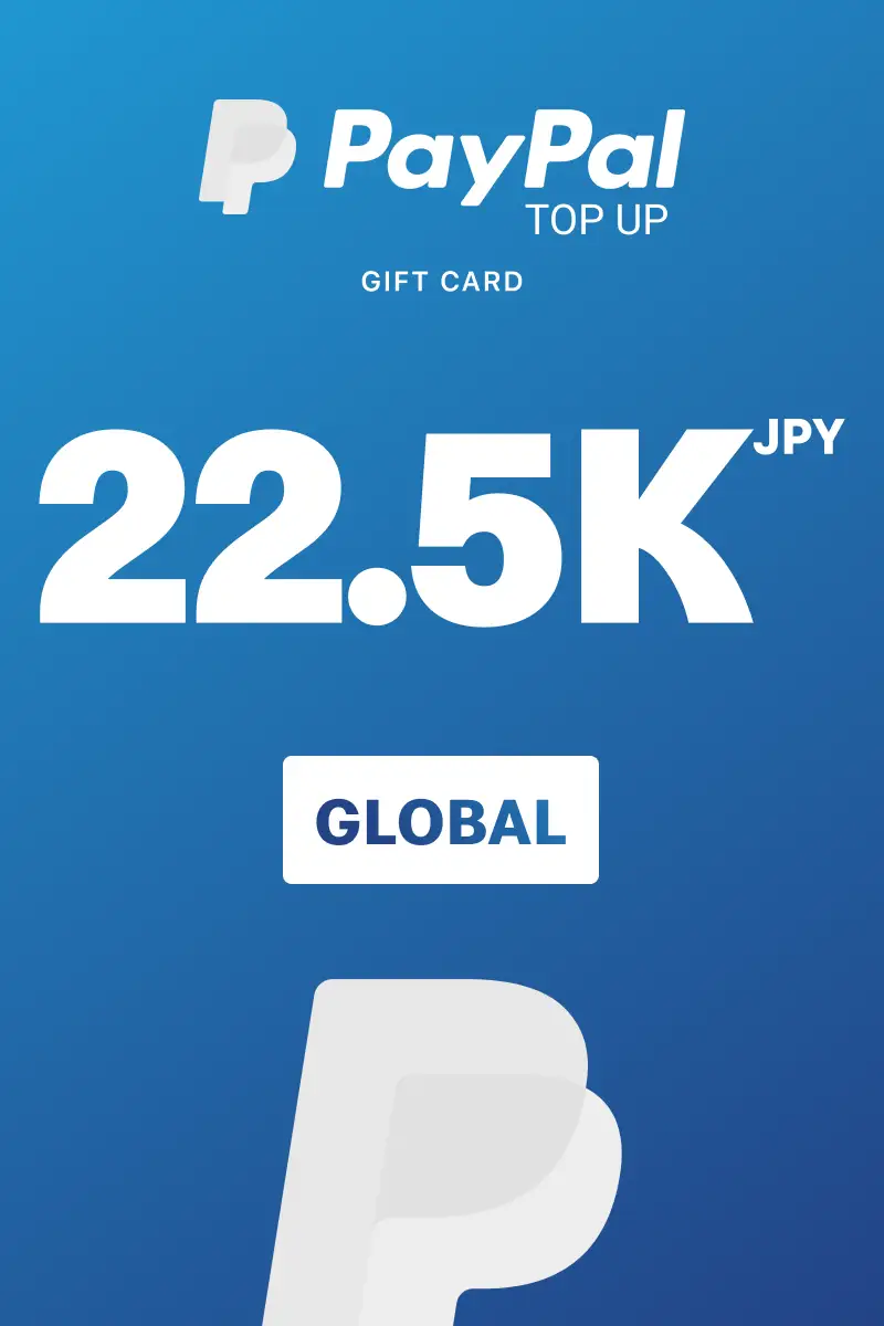 PayPal Instant Top Up 22500 JPY Gift Card (Global) - Digital Key