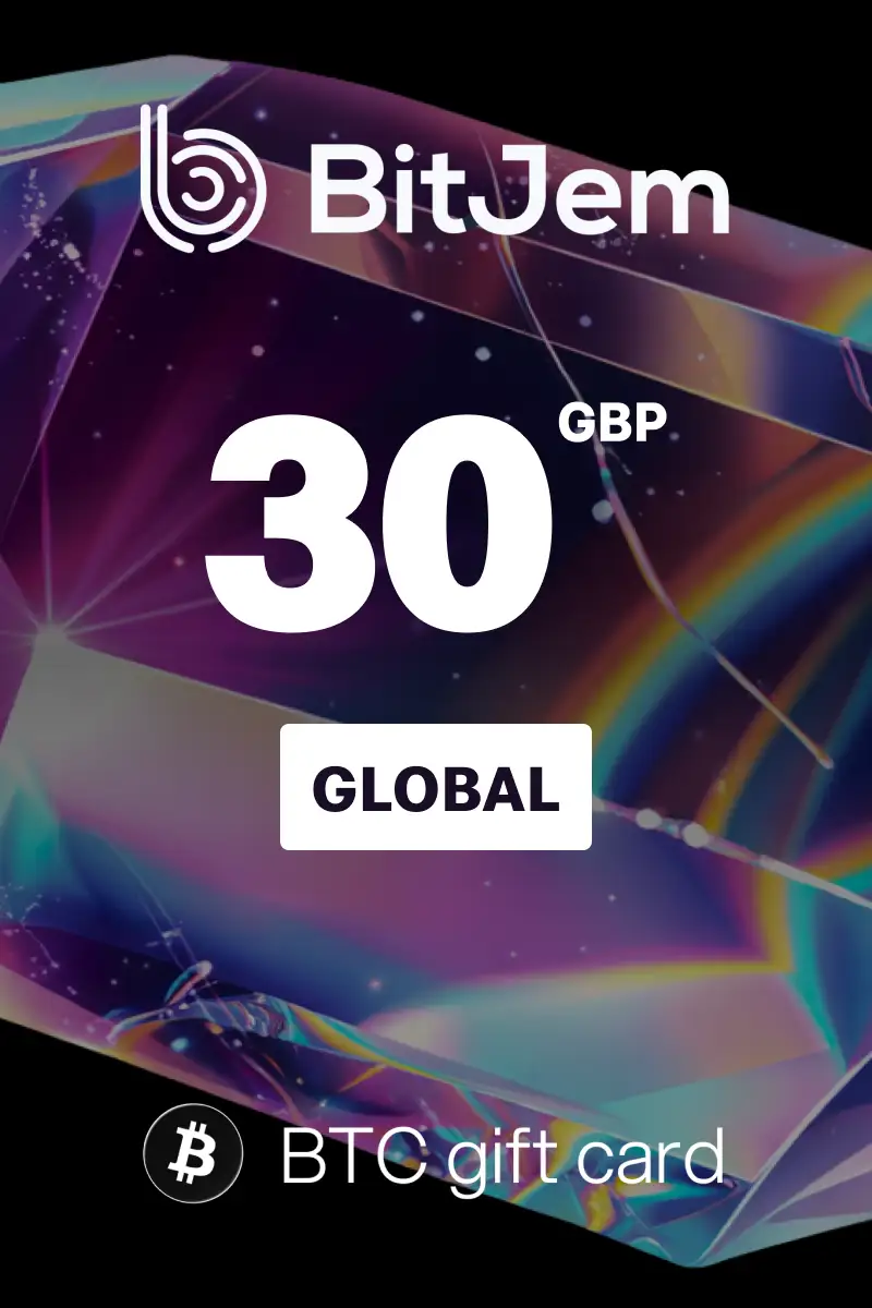 BitJem (BTC) 30 GBP Crypto Gift Card (Global) - Digital Key