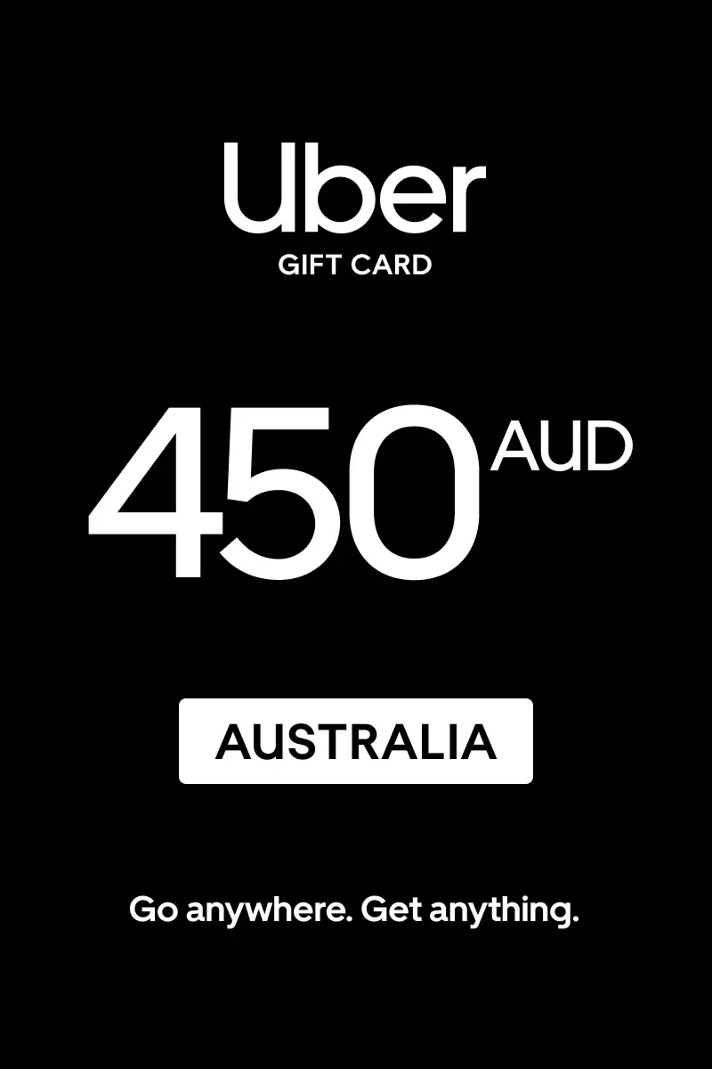 Uber 450 AUD Gift Card (Australia) - Digital Key