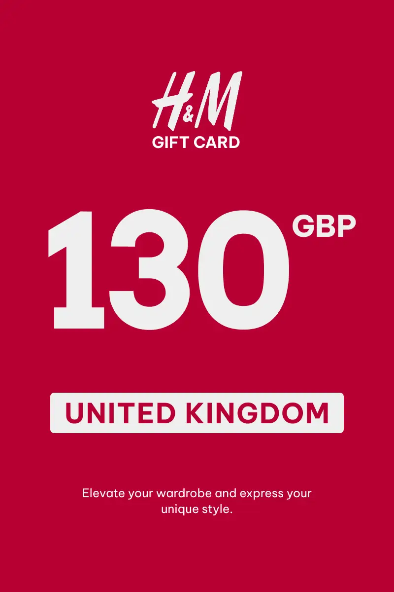 HandM 130 GBP Gift Card (United Kingdom) - Digital Key