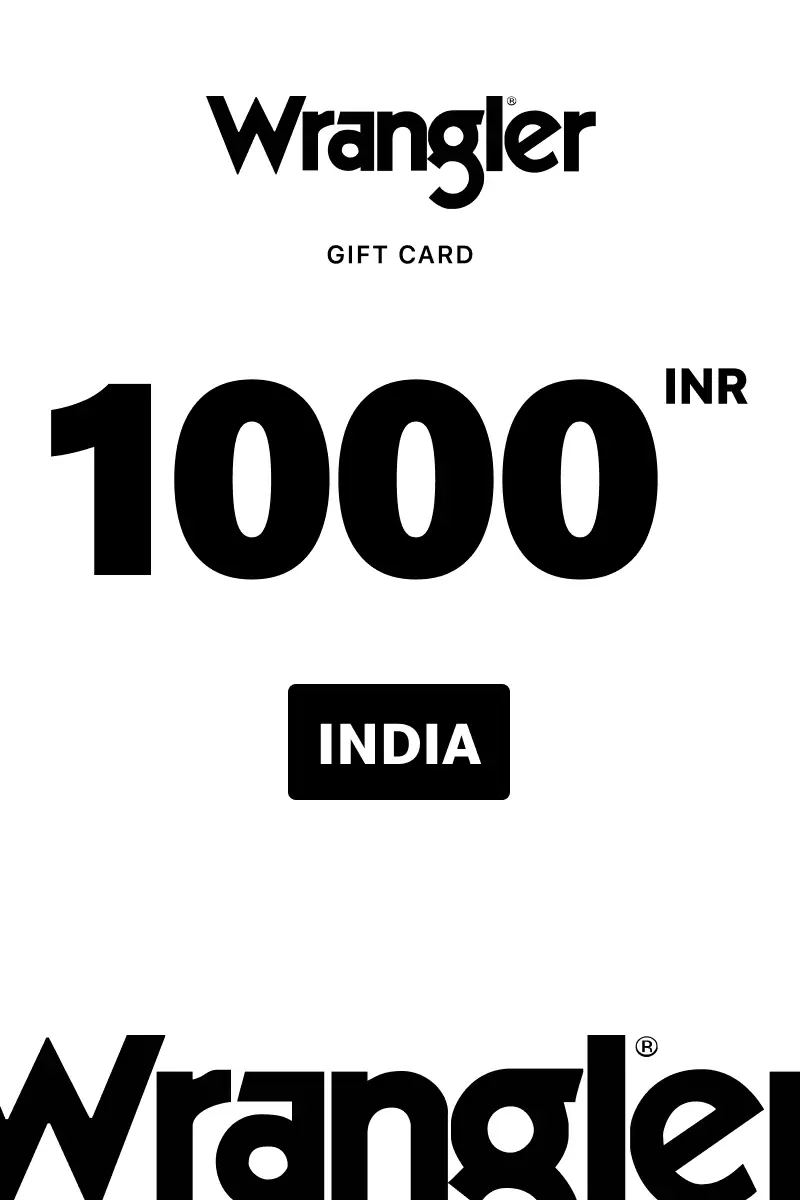 Wrangler 1000 INR Gift Card (India) - Digital Key