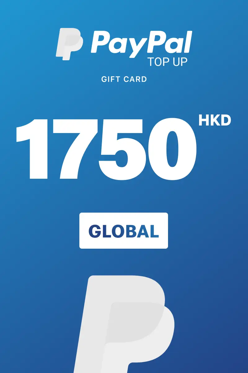 PayPal Instant Top Up 1750 HKD Gift Card (Global) - Digital Key