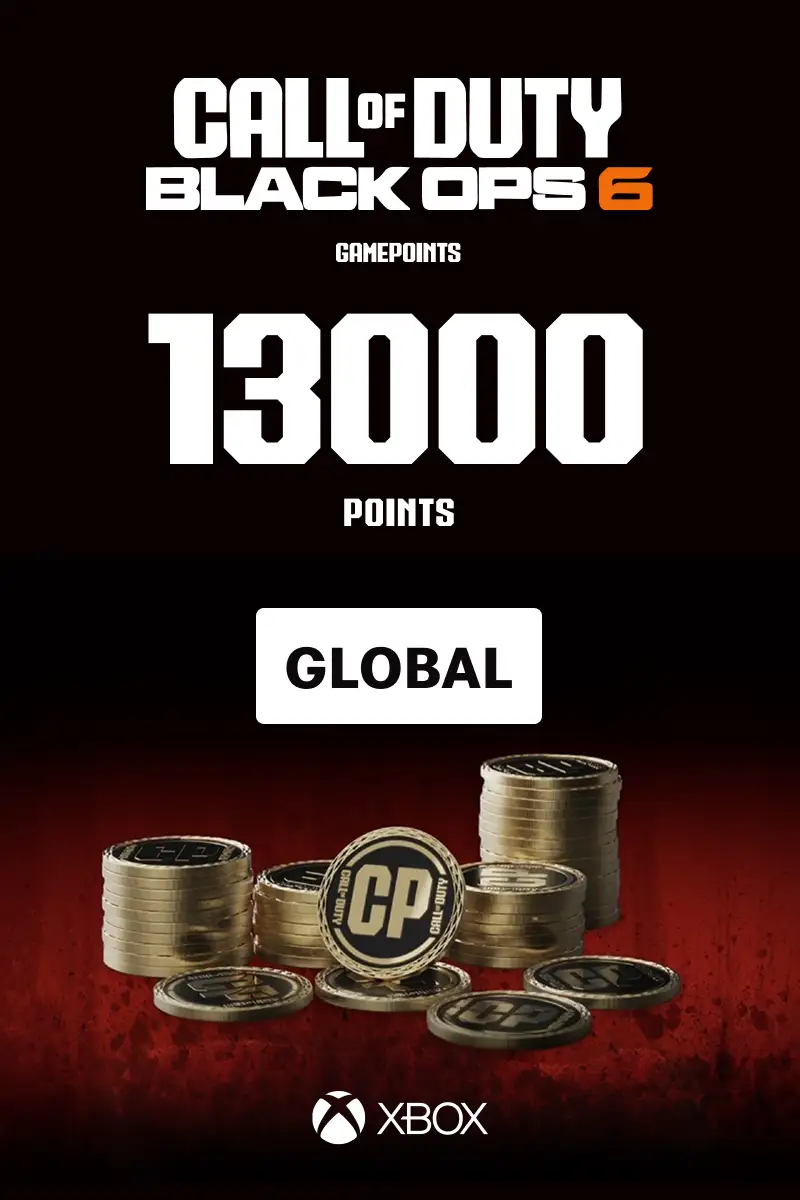 Call of Duty Black Ops 6 - 13000 Points (Global) (Xbox One / Xbox Series X|S) - Xbox Live - Digital Key
