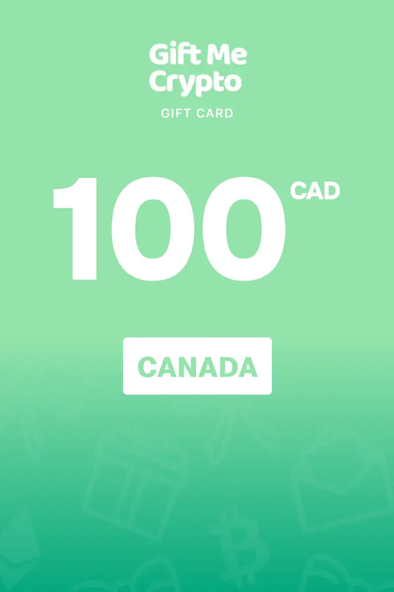 Gift Me Crypto 100 CAD Gift Card (Canada) - Digital Key
