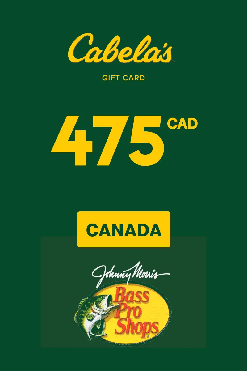 Cabela's 475 CAD Gift Card (Canada) - Digital Key