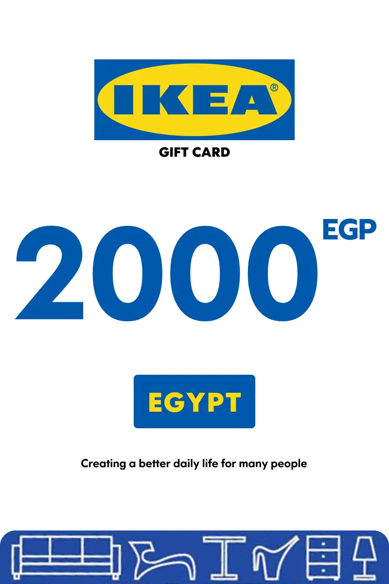 IKEA 2000 EGP Gift Card (Egypt) - Digital Key