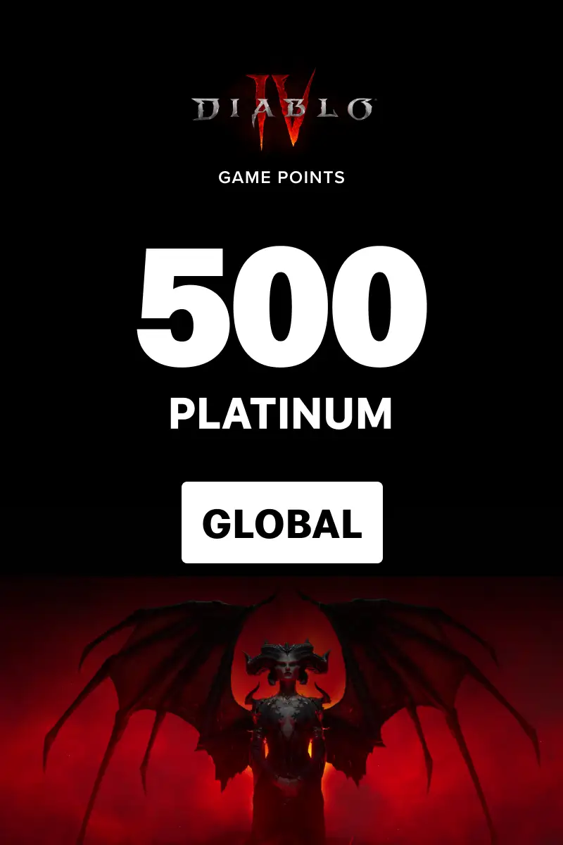 Diablo 4 - 500 Platinum (Global) (Xbox One / Xbox Series X|S) - Xbox Live - Digital Key
