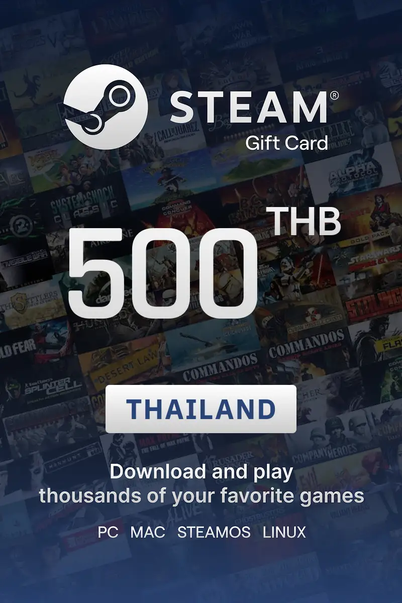 Steam Wallet 500 THB Gift Card (Thailand) - Digital Key