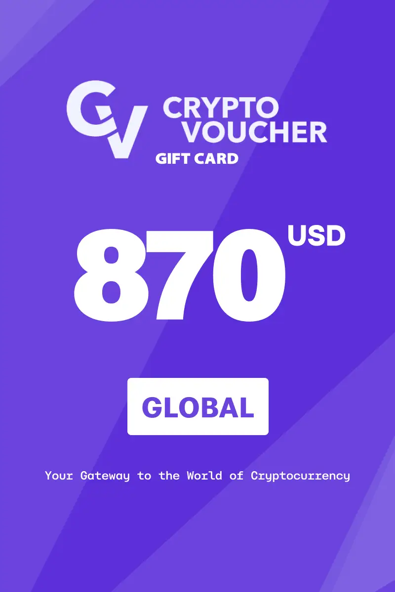Crypto Voucher (BTC) 870 USD Gift Card (Global) - Digital Key