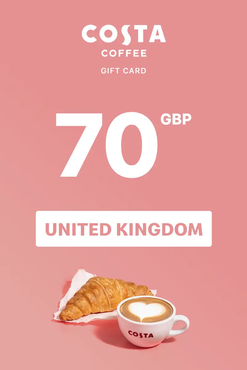 Costa Coffee 70 GBP Gift Card (United Kingdom) - Digital Key