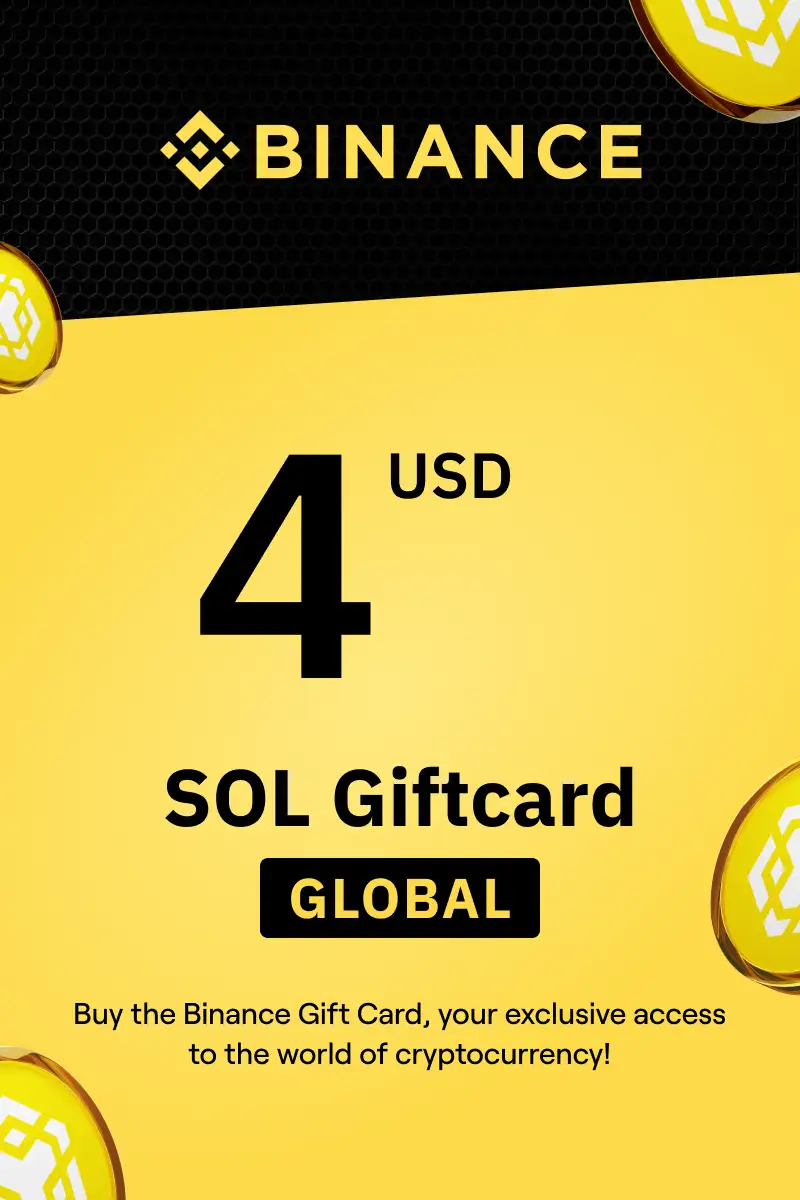 Binance (SOL) 4 USD Gift Card (Global) - Digital Key