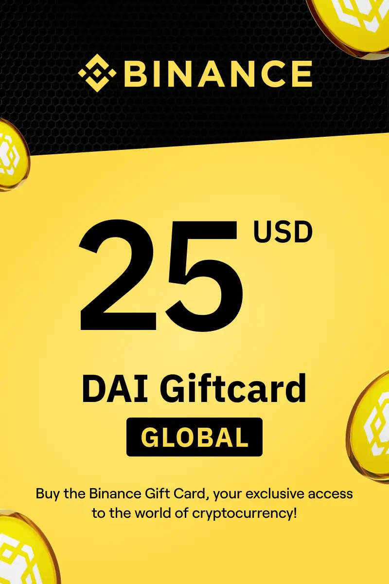 Binance (DAI) 25 USD Gift Card (Global) - Digital Key