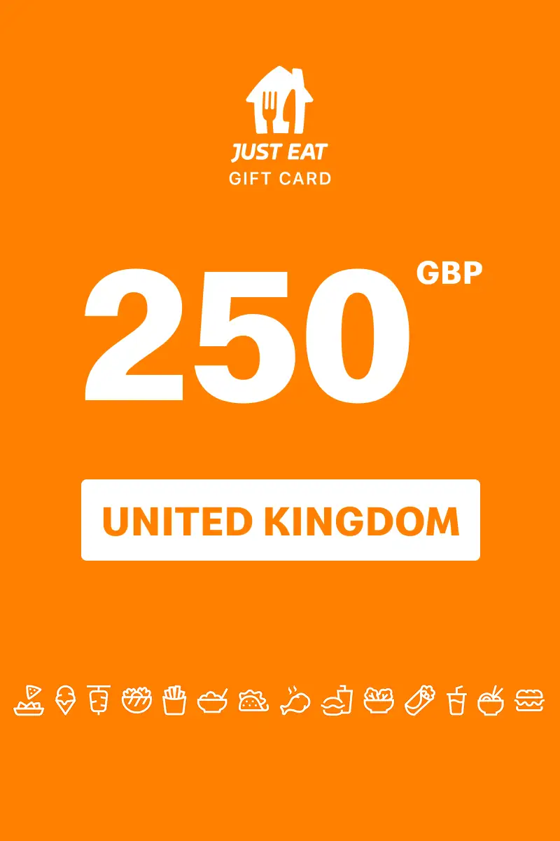 Just Eat 250 GBP Gift Card (United Kingdom) - Digital Key