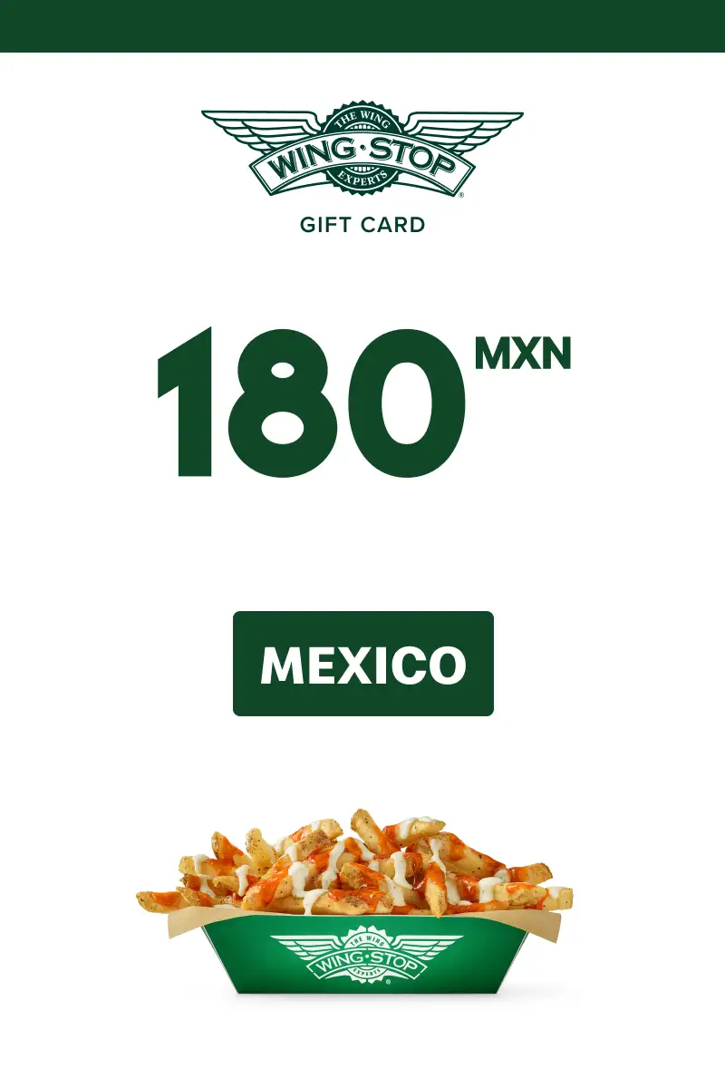 Wing Stop 180 MXN Gift Card (Mexico) - Digital Key
