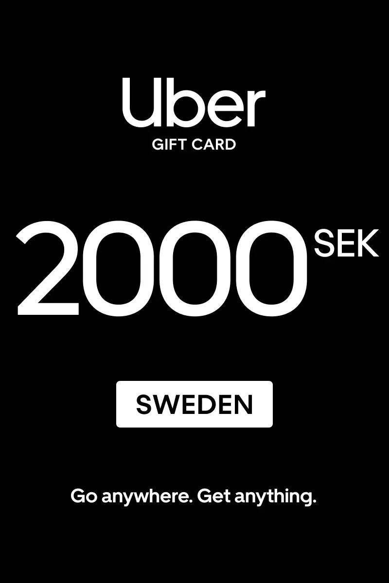 Uber 2000 SEK Gift Card (Sweden) - Digital Key
