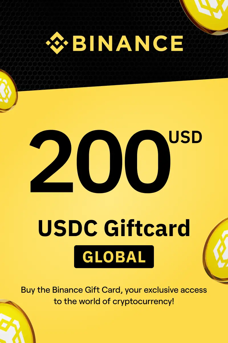 Binance (USDC) 200 USD Gift Card (Global) - Digital Key