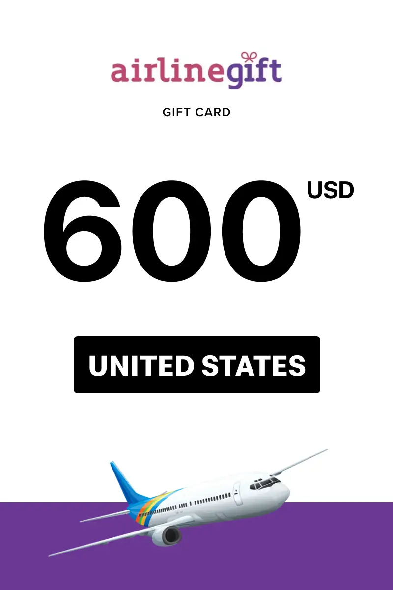 Airline Gift 600 USD Gift Card (United States) - Digital Key