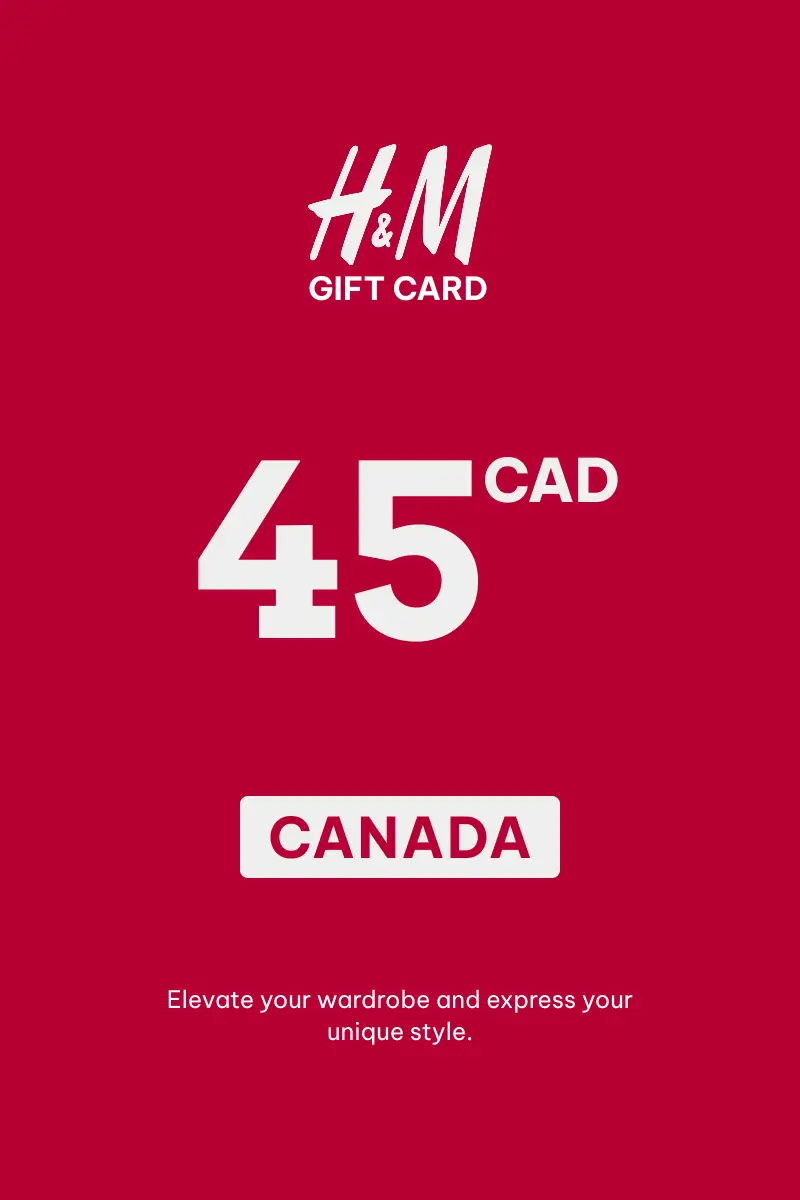 HandM 45 CAD Gift Card (Canada) - Digital Key