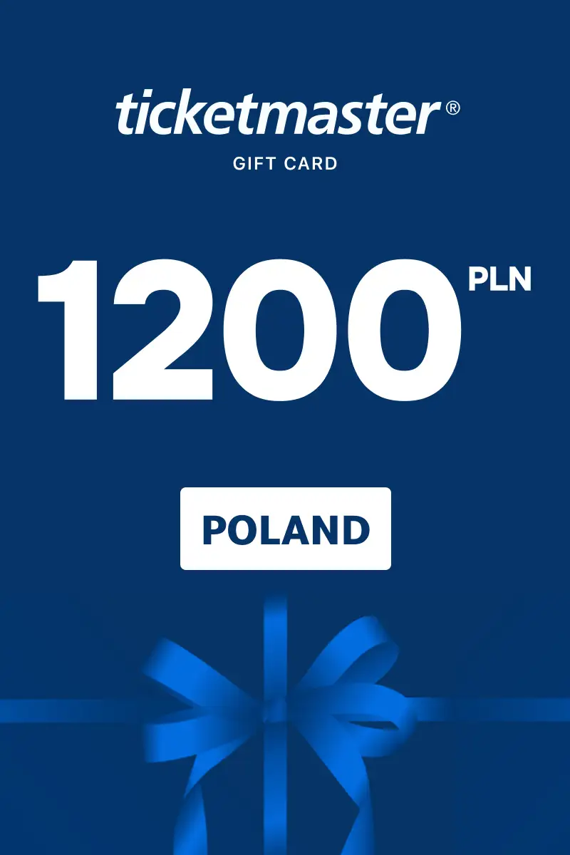 Ticketmaster 1200 PLN Gift Card (Poland) - Digital Key